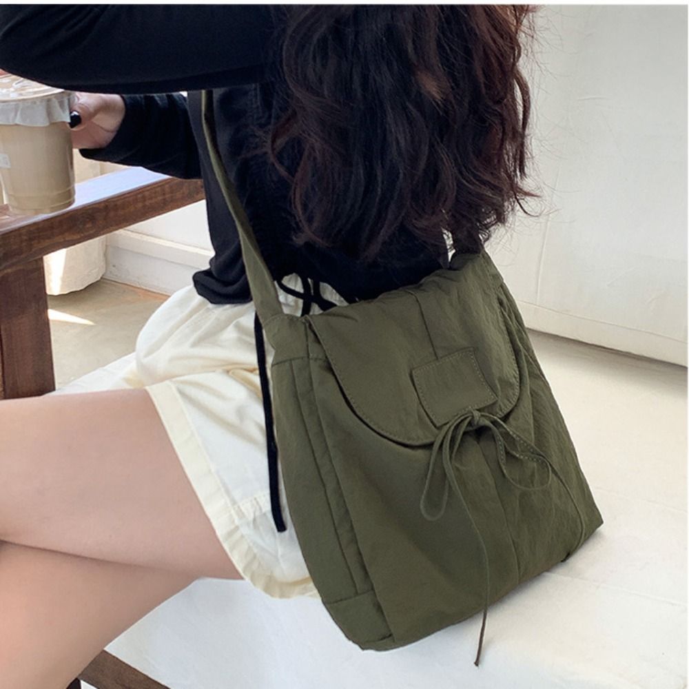 Interior Design Style - Estilo coreano aleta náilon arco crossbody