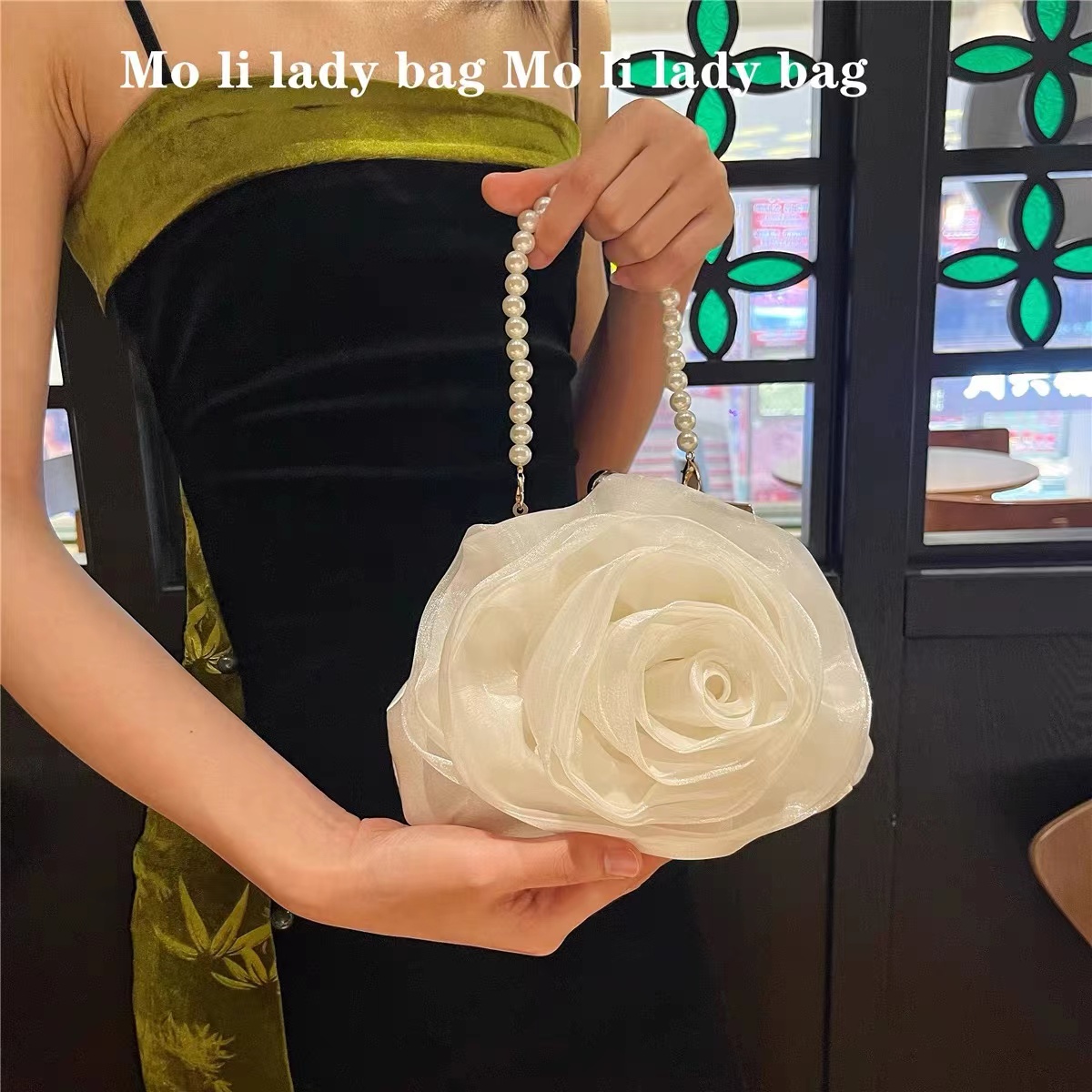 Interior Design Elegant - Bolsa floral cetim para mulheres, bolsa