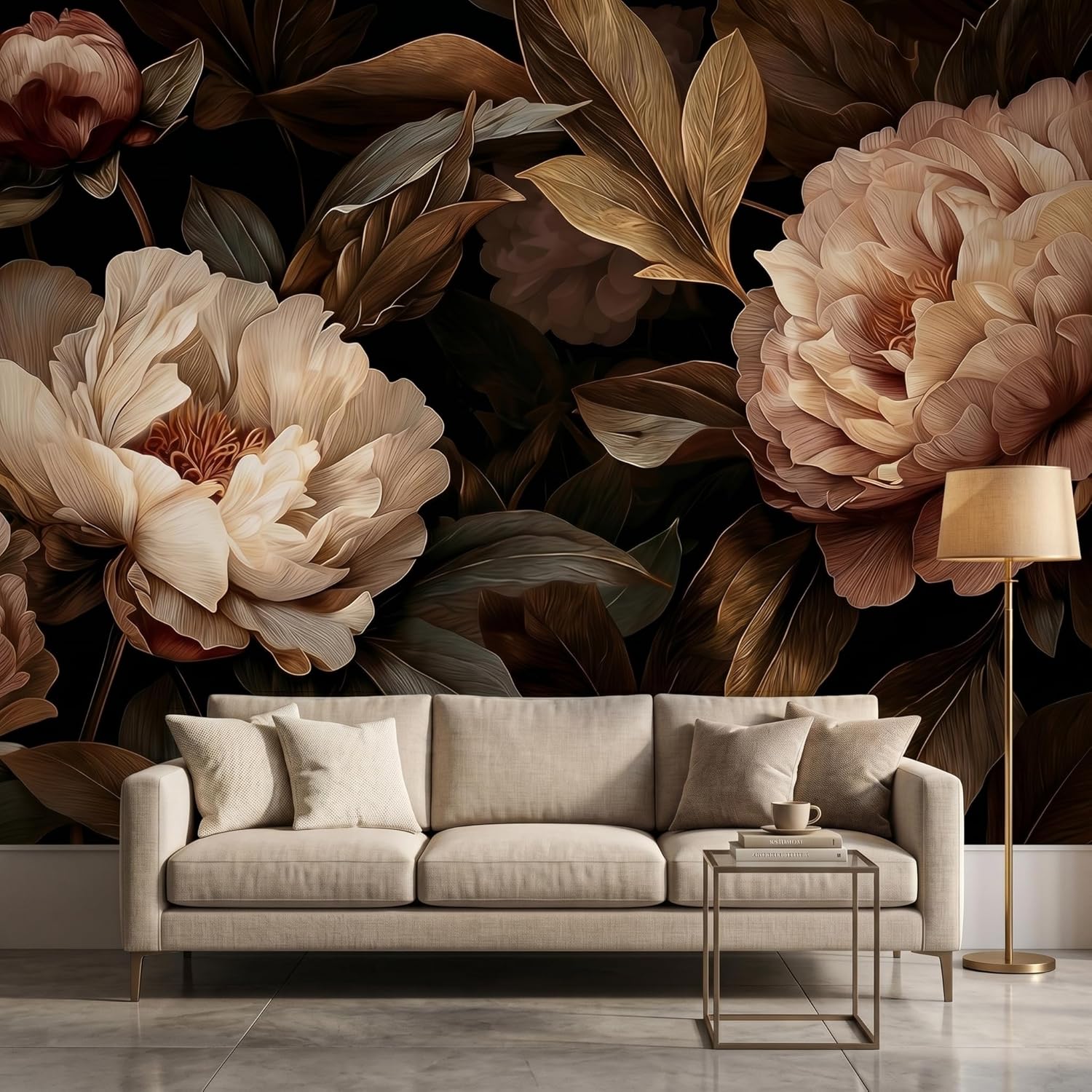Tapeçaria Floral Elegante de P - Interior Design Elegant avaliação e preço