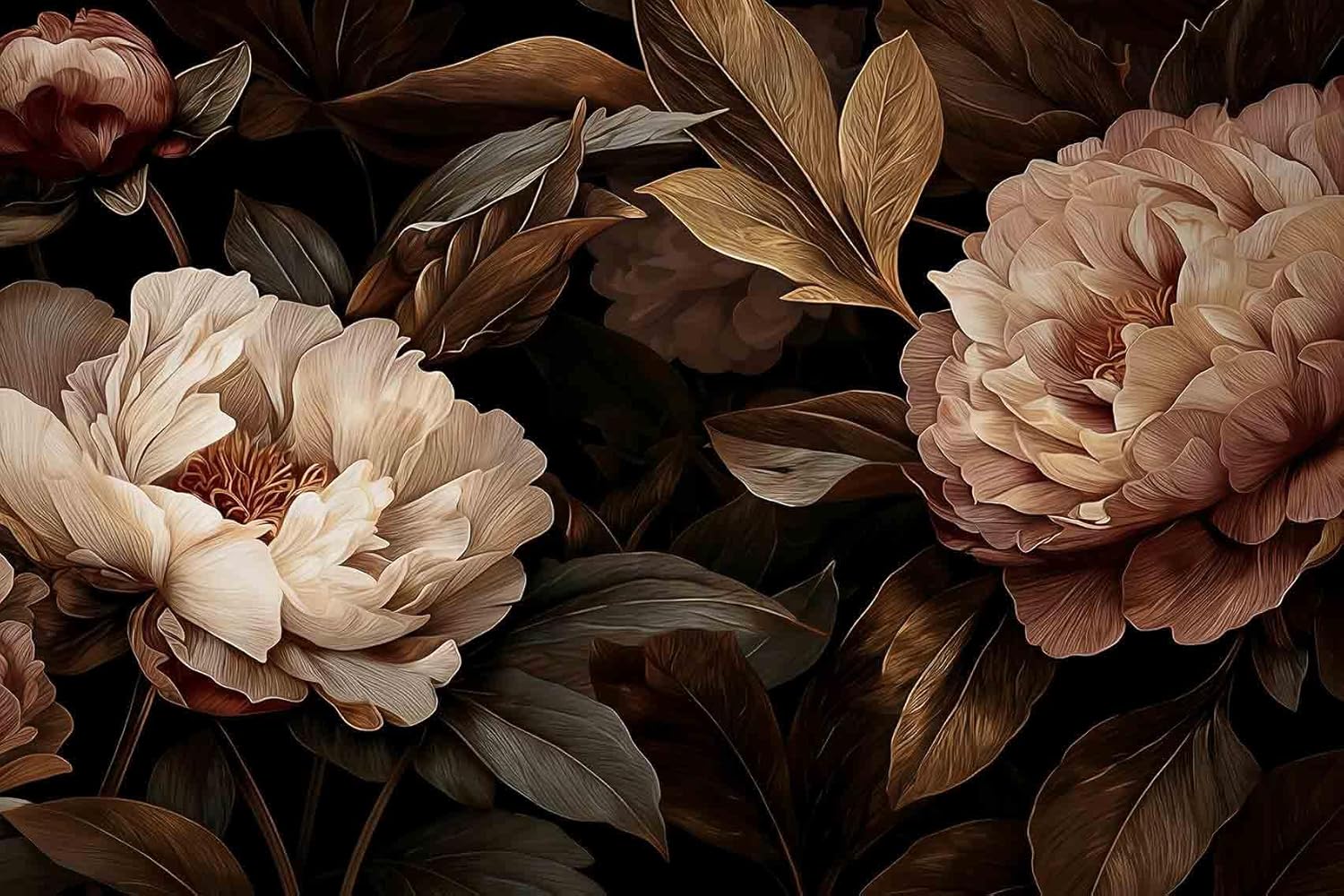 Tapeçaria Floral Elegante de P - Interior Design Elegant avaliação e preço
