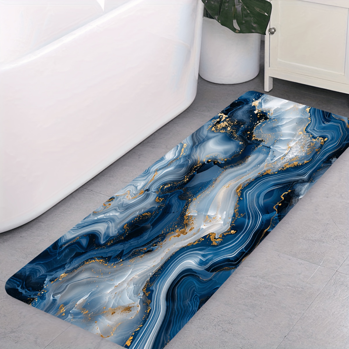 Tapete de Banho com Estampa de - Printed Rug Abstract avaliação e preço