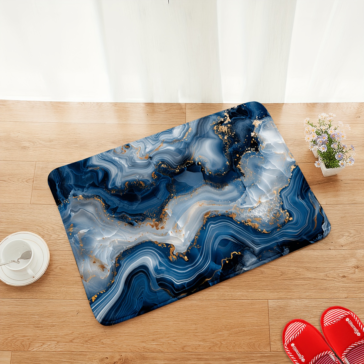 Tapete de Banho com Estampa de - Printed Rug Abstract avaliação e preço