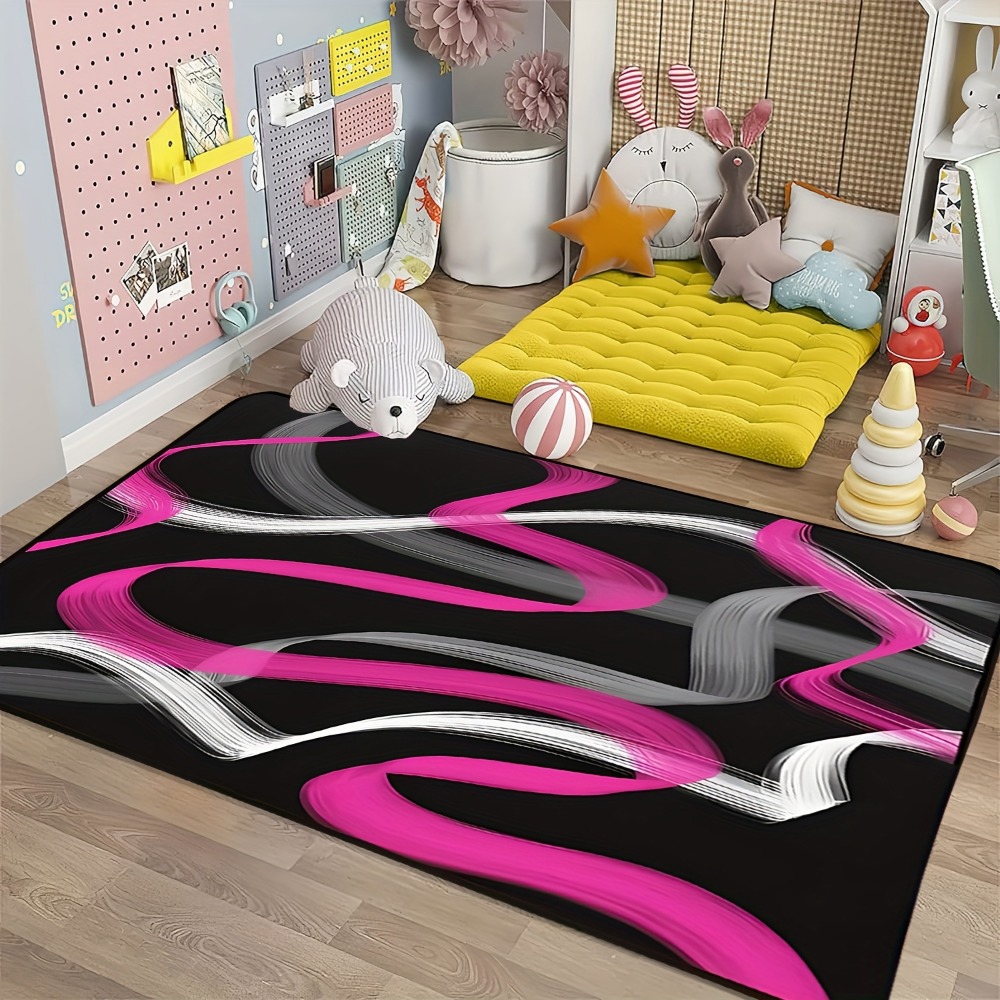 Tapete Geométrico Listrado em  - Printed Rug Abstract avaliação e preço
