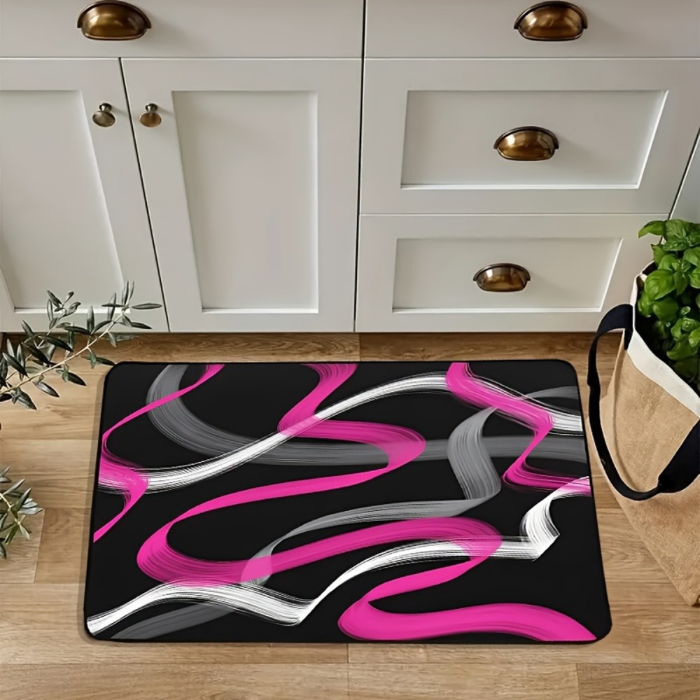 Tapete Geométrico Listrado em  - Printed Rug Abstract avaliação e preço