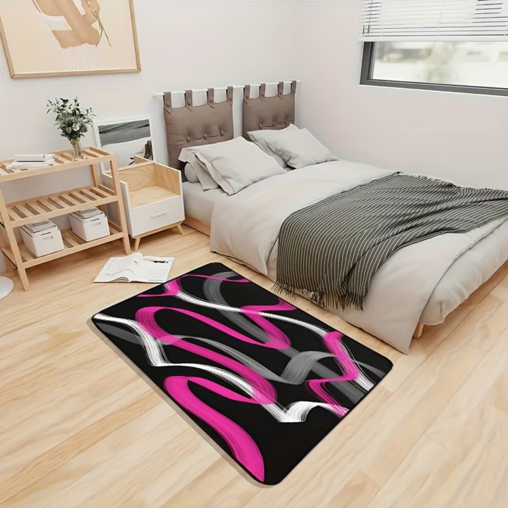 Tapete Geométrico Listrado em  - Printed Rug Abstract avaliação e preço