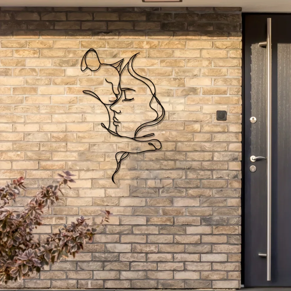 Arte em metal elegante de gato - Interior Design Minimalist avaliação e preço