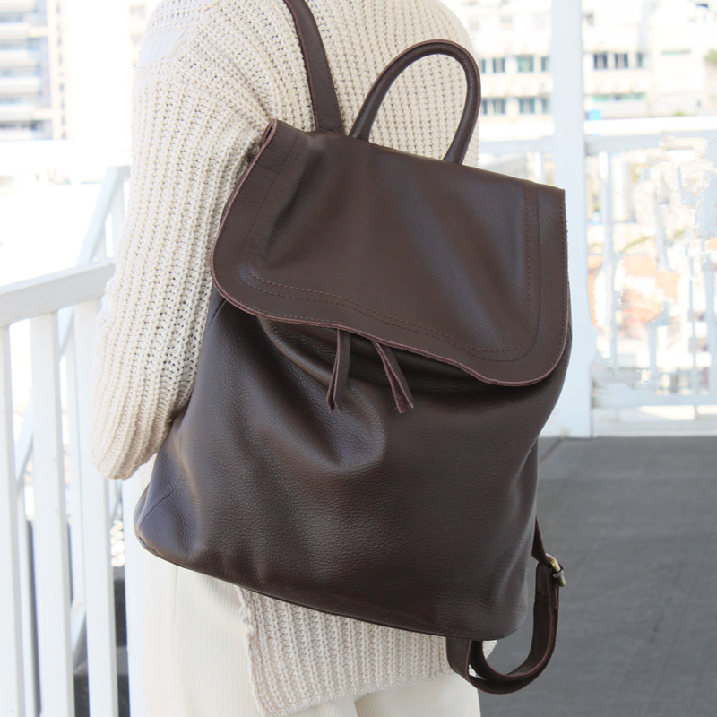 Mochila de couro genuíno femin - Interior Design Style avaliação e preço