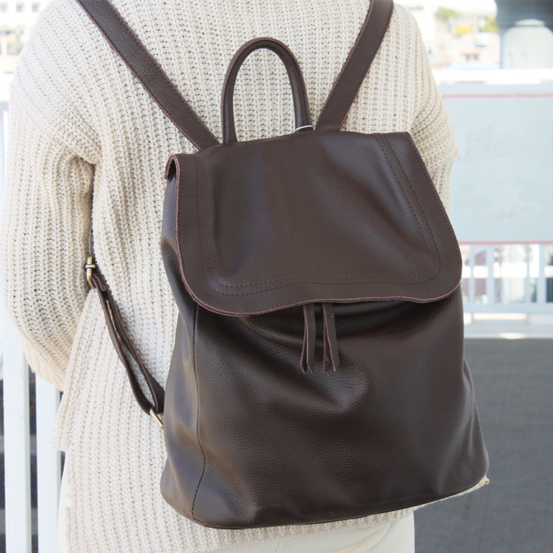 Mochila de couro genuíno femin - Interior Design Style avaliação e preço