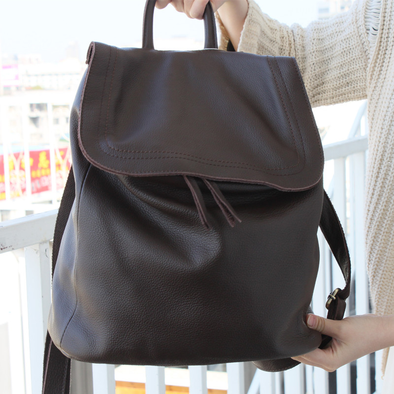 Mochila de couro genuíno femin - Interior Design Style avaliação e preço