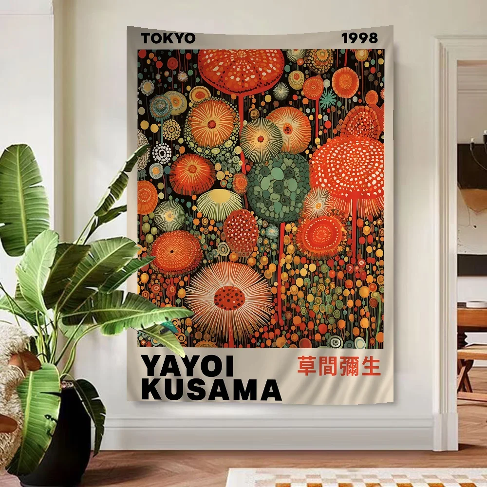Abstrato yayoi kusama anime ta - Printed Rug Abstract avaliação e preço